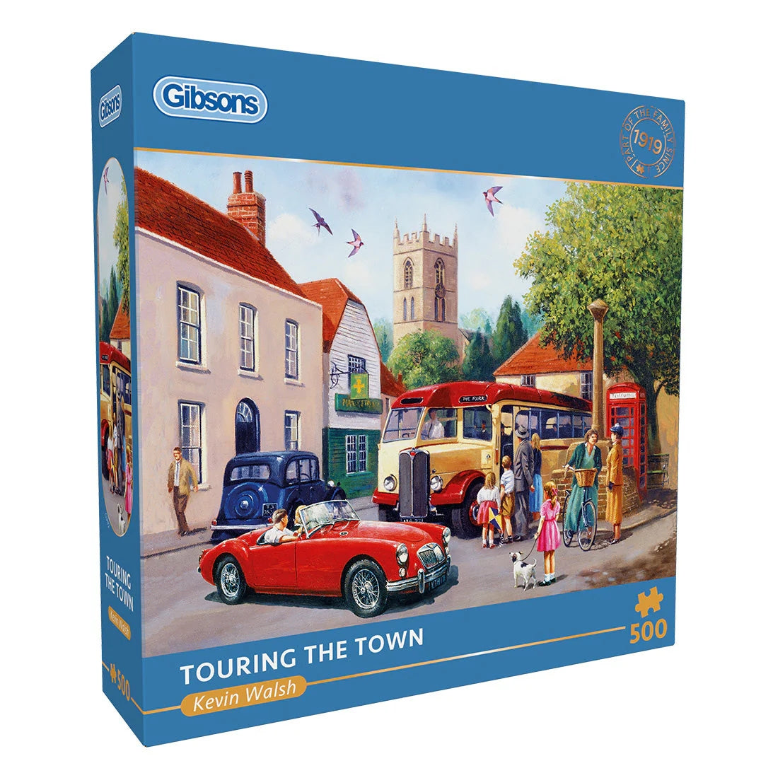 Gibsons Games Touring The Town 500 Piece Jigsaw Puzzle Toys G3172