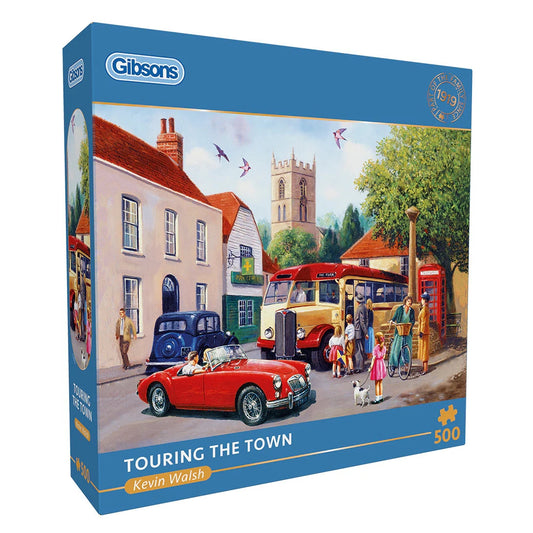 Gibsons Games Touring The Town 500 Piece Jigsaw Puzzle Toys G3172