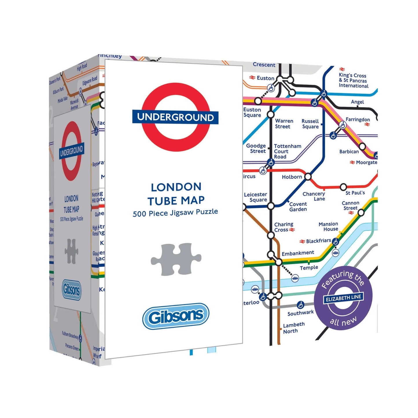 Gibsons Games TFL London Tube Map 500 Piece Jigsaw Puzzle Toys G3432