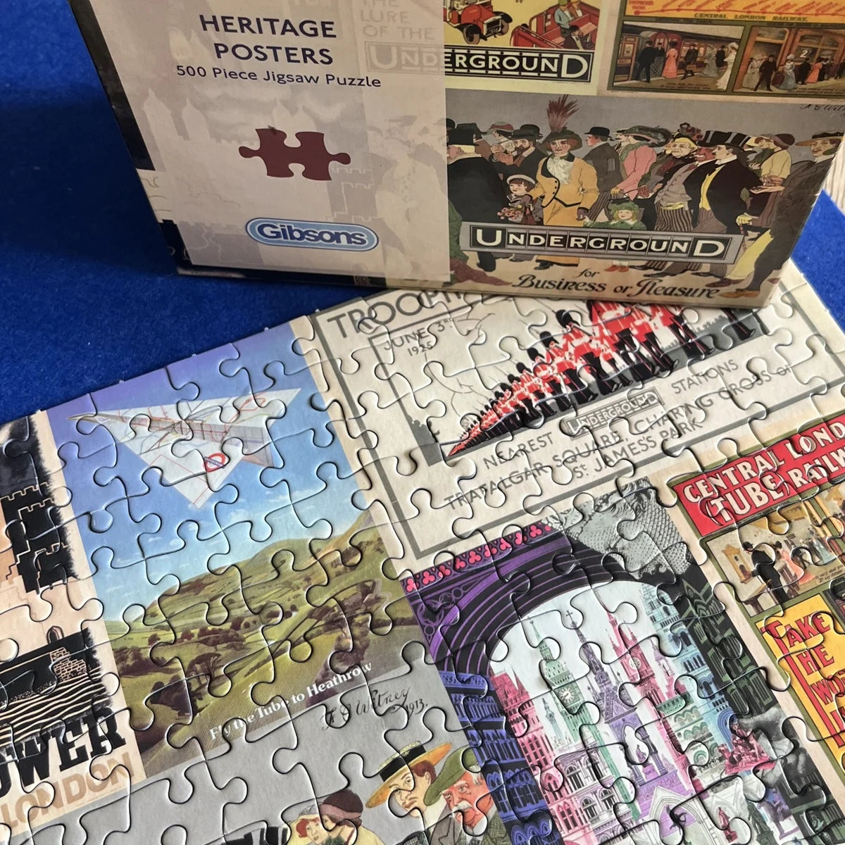 Gibsons TFL Heritage Posters 500 Piece Jigsaw Puzzle G3433