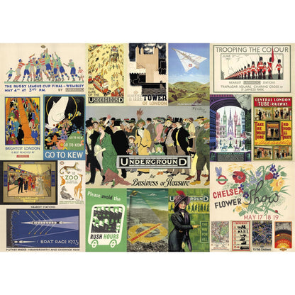 Gibsons TFL Heritage Posters 500 Piece Jigsaw Puzzle G3433