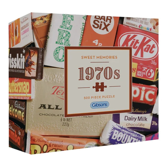 Gibsons Games Sweet Memories Of The 1970s 500 Piece Jigsaw Puzzle Toys G3442