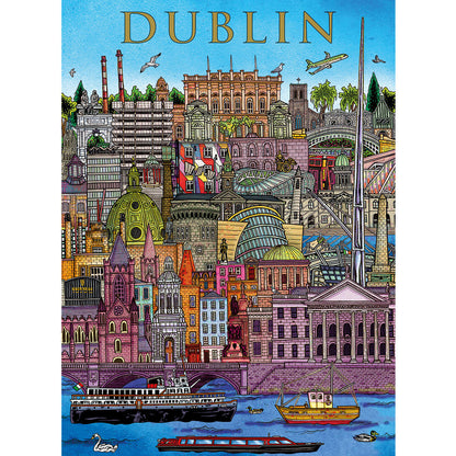 Gibsons Games Dublin Cityscape 500 Piece Jigsaw Puzzle Toys G3448
