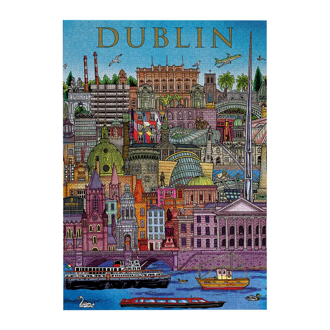 Gibsons Games Dublin Cityscape 500 Piece Jigsaw Puzzle Toys G3448