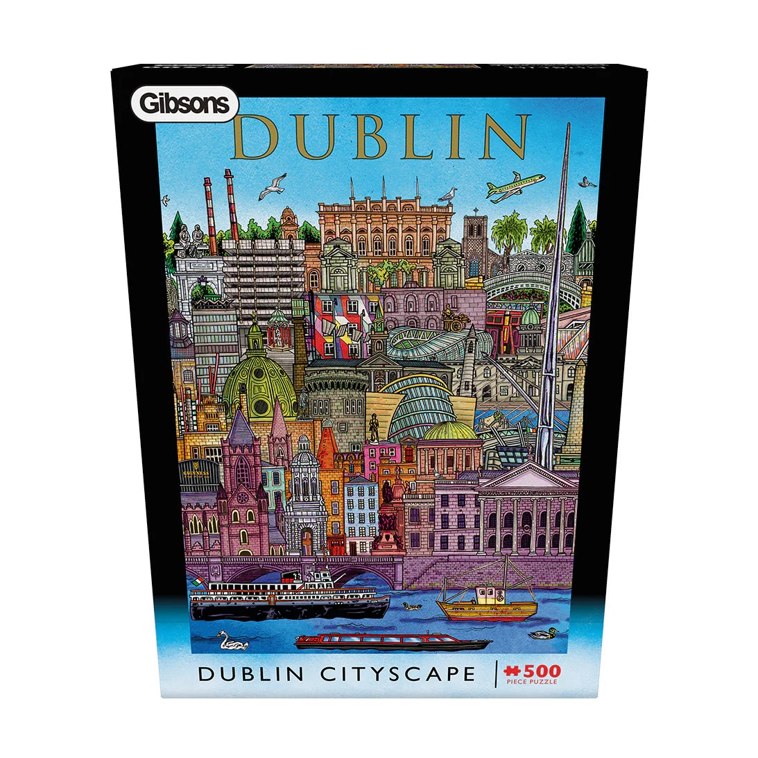 Gibsons Games Dublin Cityscape 500 Piece Jigsaw Puzzle Toys G3448