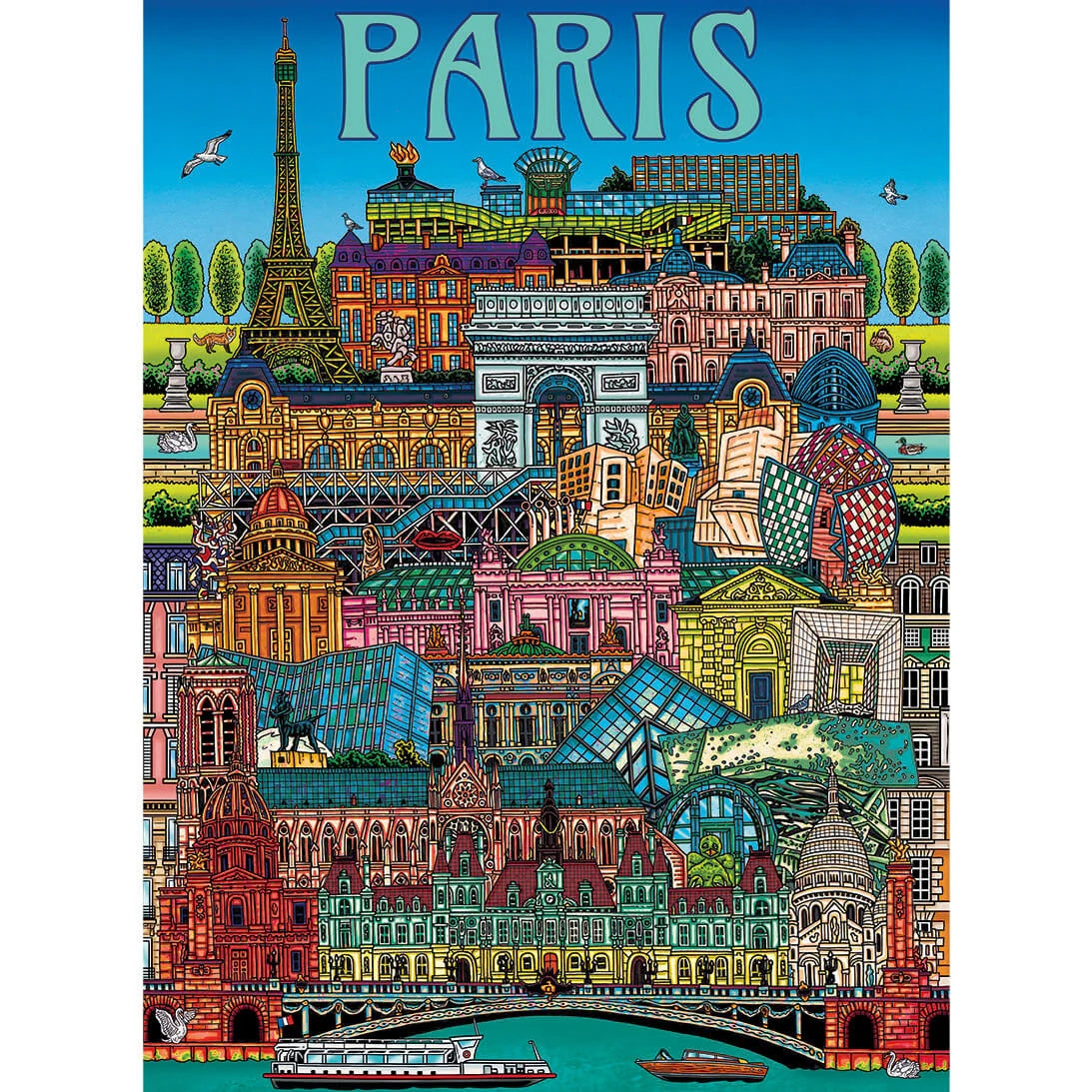 Gibsons Games Paris Cityscape 500 Piece Jigsaw Puzzle Toys G3449