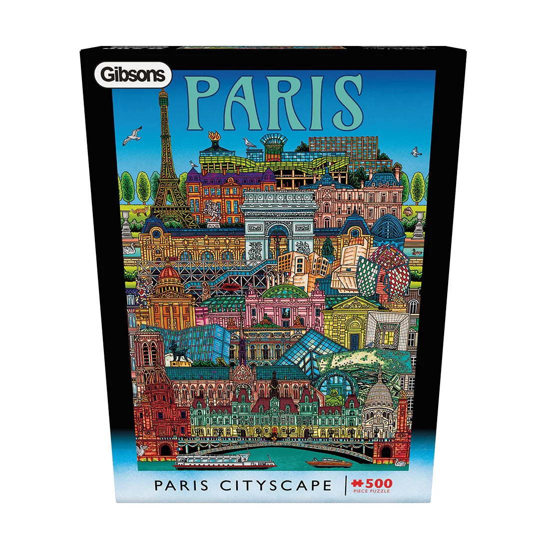 Gibsons Games Paris Cityscape 500 Piece Jigsaw Puzzle Toys G3449