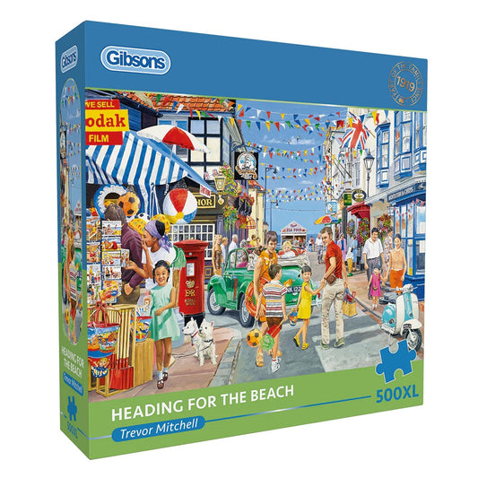 Gibsons Games Heading For The Beach 500XL Piece Jigsaw Puzzle Toys G3559