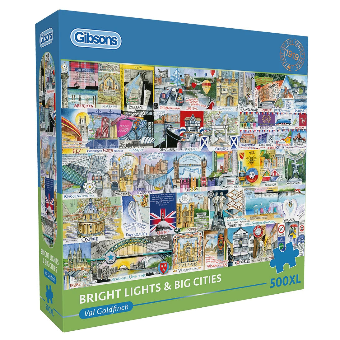 Gibsons Bright Lights & Big Cities 500XL Piece Jigsaw Puzzle G3564