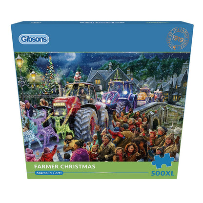 Gibsons Games Farmer Chirstmas 500 XL Piece Jigsaw Puzzle Toys G3569