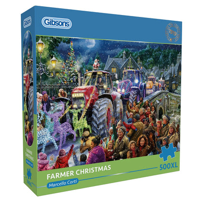 Gibsons Games Farmer Chirstmas 500 XL Piece Jigsaw Puzzle Toys G3569