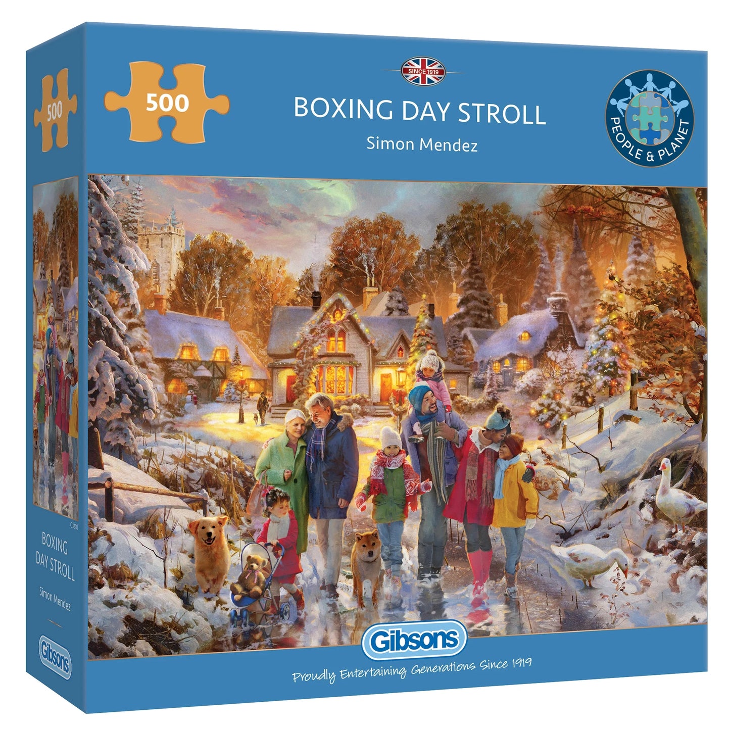 Gibsons Boxing Day Stroll 500 Piece Jigsaw Puzzle G3610
