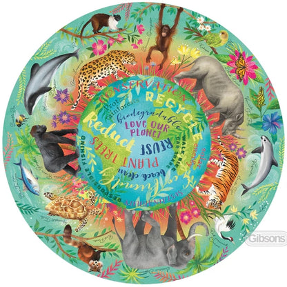 Gibsons There Is No Planet B 500 Piece Circular Jigsaw Puzzle G3704