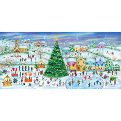 Gibsons Skating In The Village 636 Piece Jigsaw Puzzle G4060