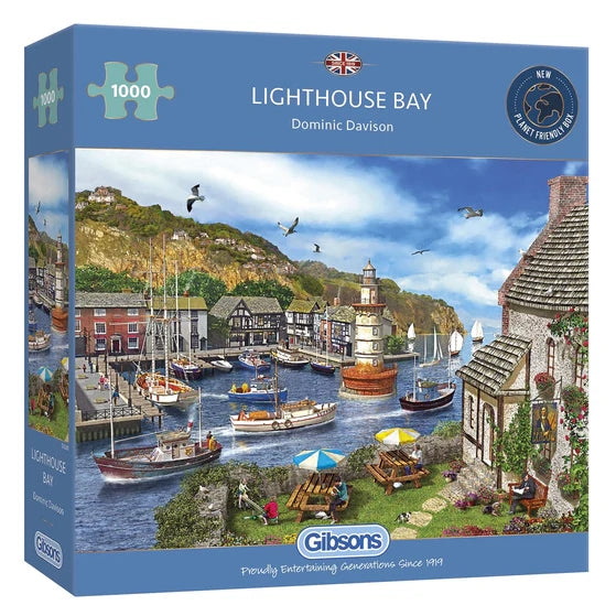 Gibsons Games Lighthouse Bay 1000 Piece Jigsaw Puzzle Toys G6285