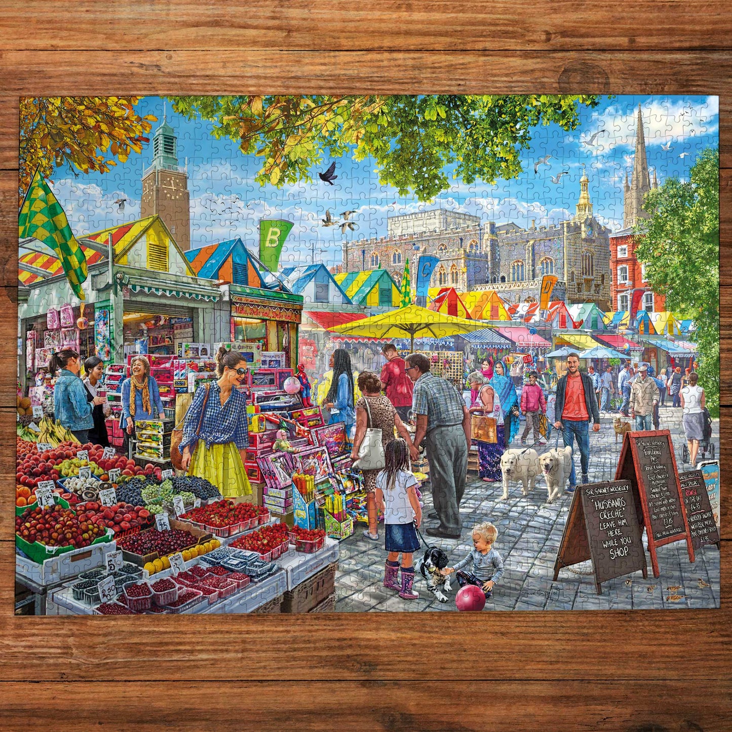 Gibsons Games Market Day, Norwich 1000 Piece Jigsaw Puzzle Toys G6297