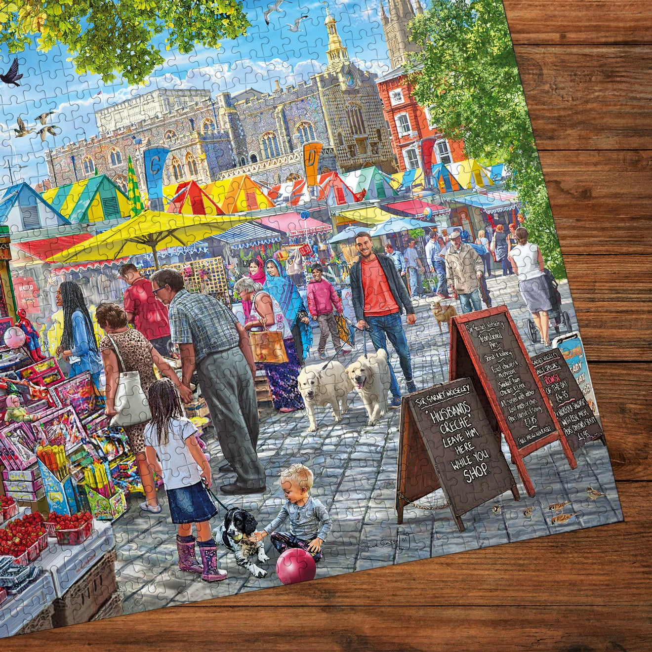 Gibsons Games Market Day, Norwich 1000 Piece Jigsaw Puzzle Toys G6297
