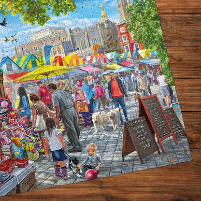 Gibsons Games Market Day, Norwich 1000 Piece Jigsaw Puzzle Toys G6297