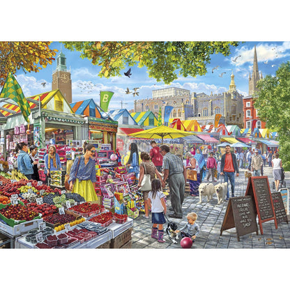 Gibsons Games Market Day, Norwich 1000 Piece Jigsaw Puzzle Toys G6297