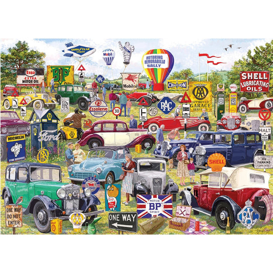 Gibsons Motoring Memorabilia 1000 Piece Jigsaw Puzzle G6306