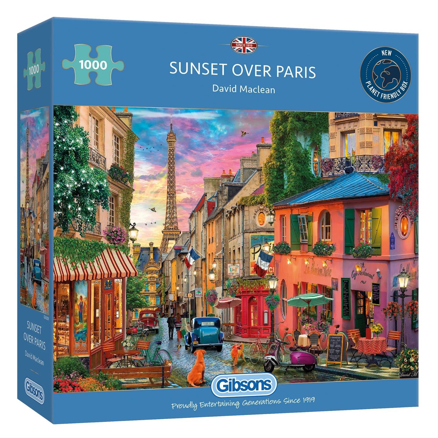Gibsons Sunset Over Paris 1000 Piece Jigsaw Puzzle G6329
