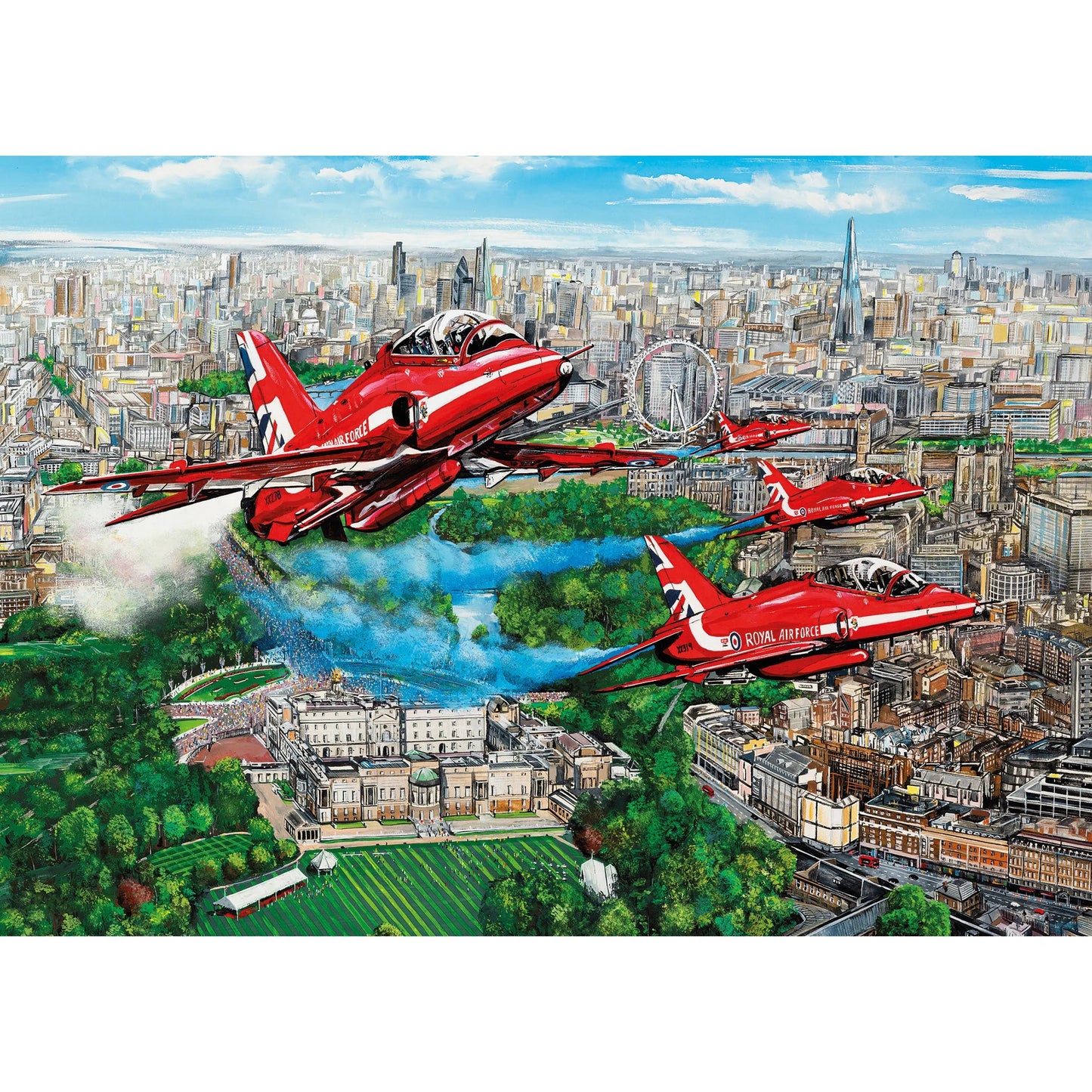 Gibsons Reds Over London 1000 Piece Jigsaw Puzzle G6335
