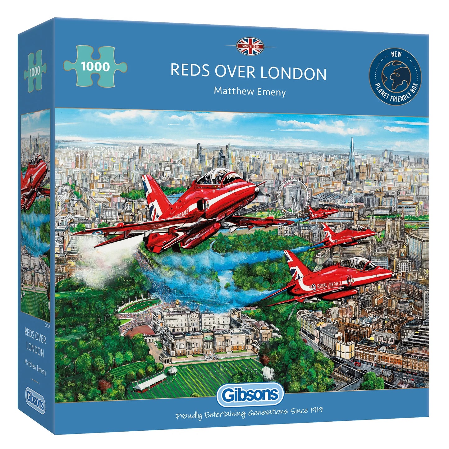 Gibsons Reds Over London 1000 Piece Jigsaw Puzzle G6335