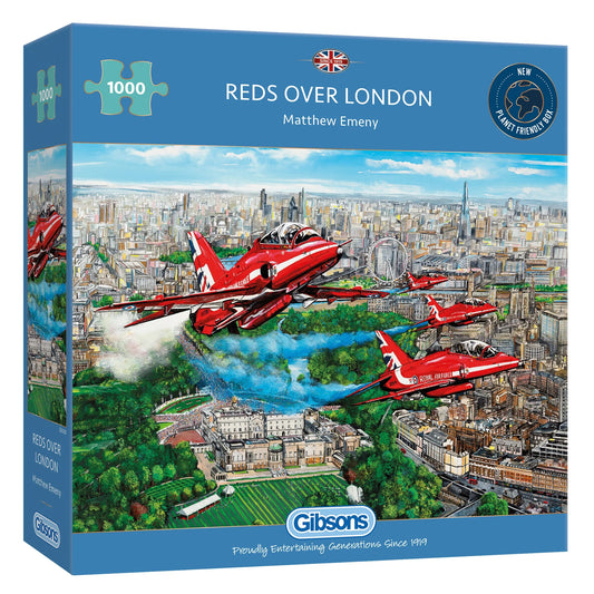 Gibsons Reds Over London 1000 Piece Jigsaw Puzzle G6335