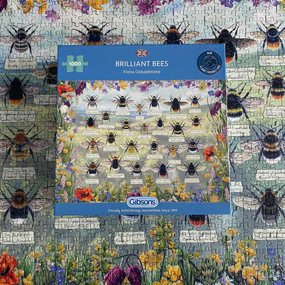 Gibsons Brilliant Bees 1000 Piece Jigsaw Puzzle G6343