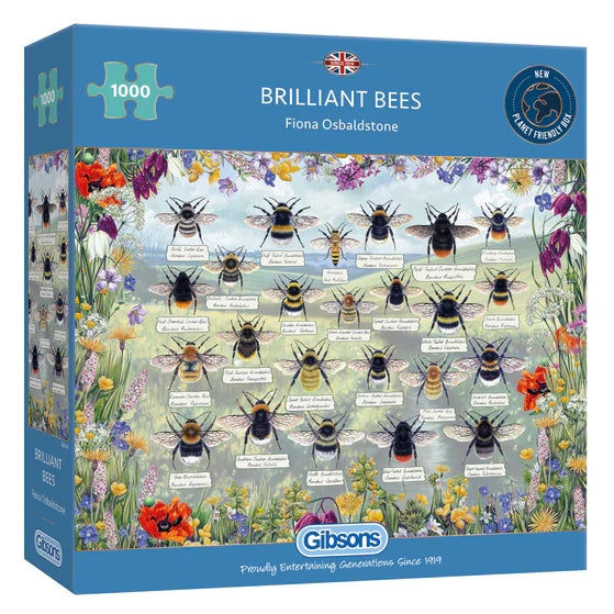 Gibsons Brilliant Bees 1000 Piece Jigsaw Puzzle G6343