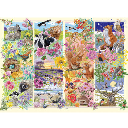 Gibsons Games Through The Seasons 1000 Piece Jigsaw Puzzle Toys G6349