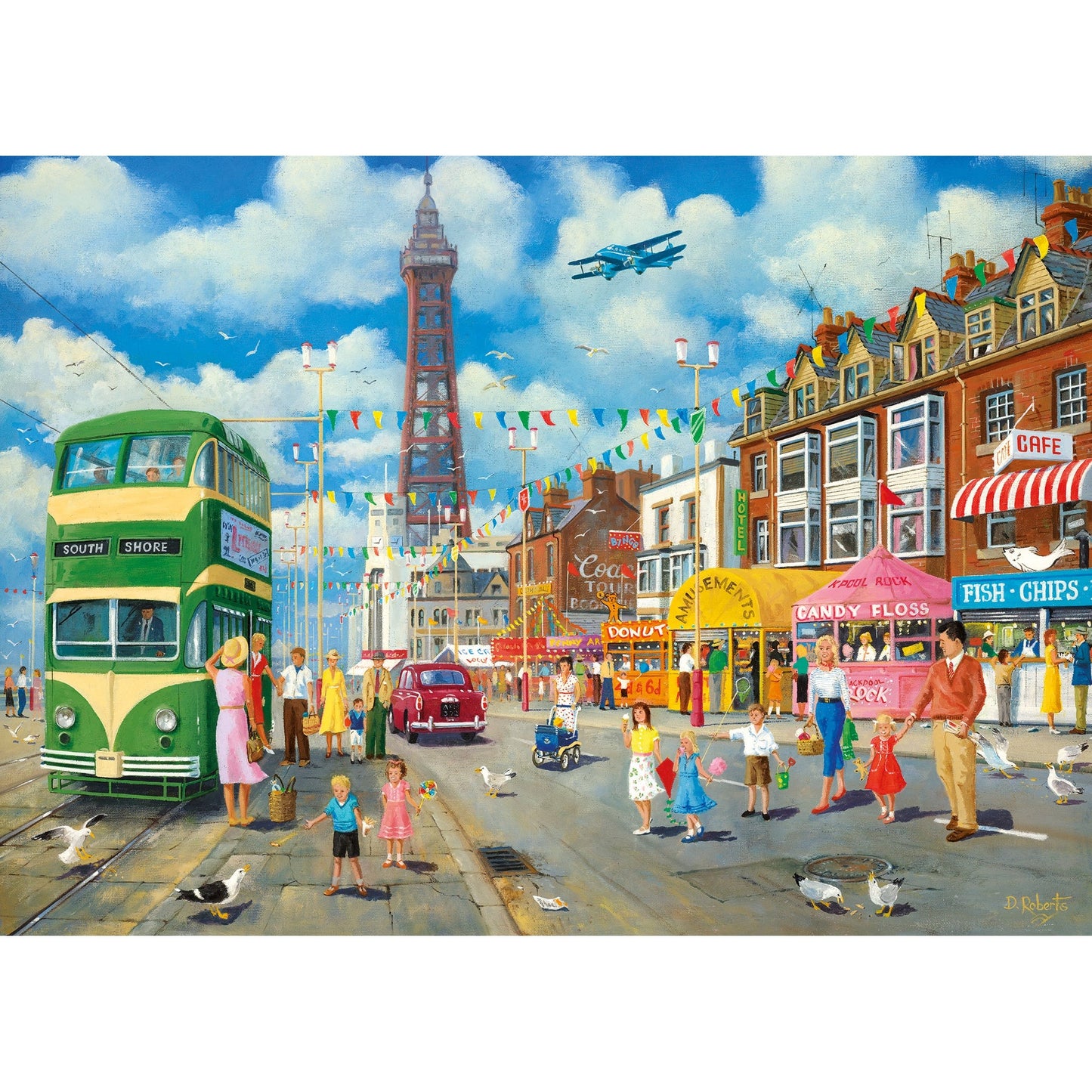 Gibsons Blackpool Promenade 1000 Piece Jigsaw Puzzle G6351