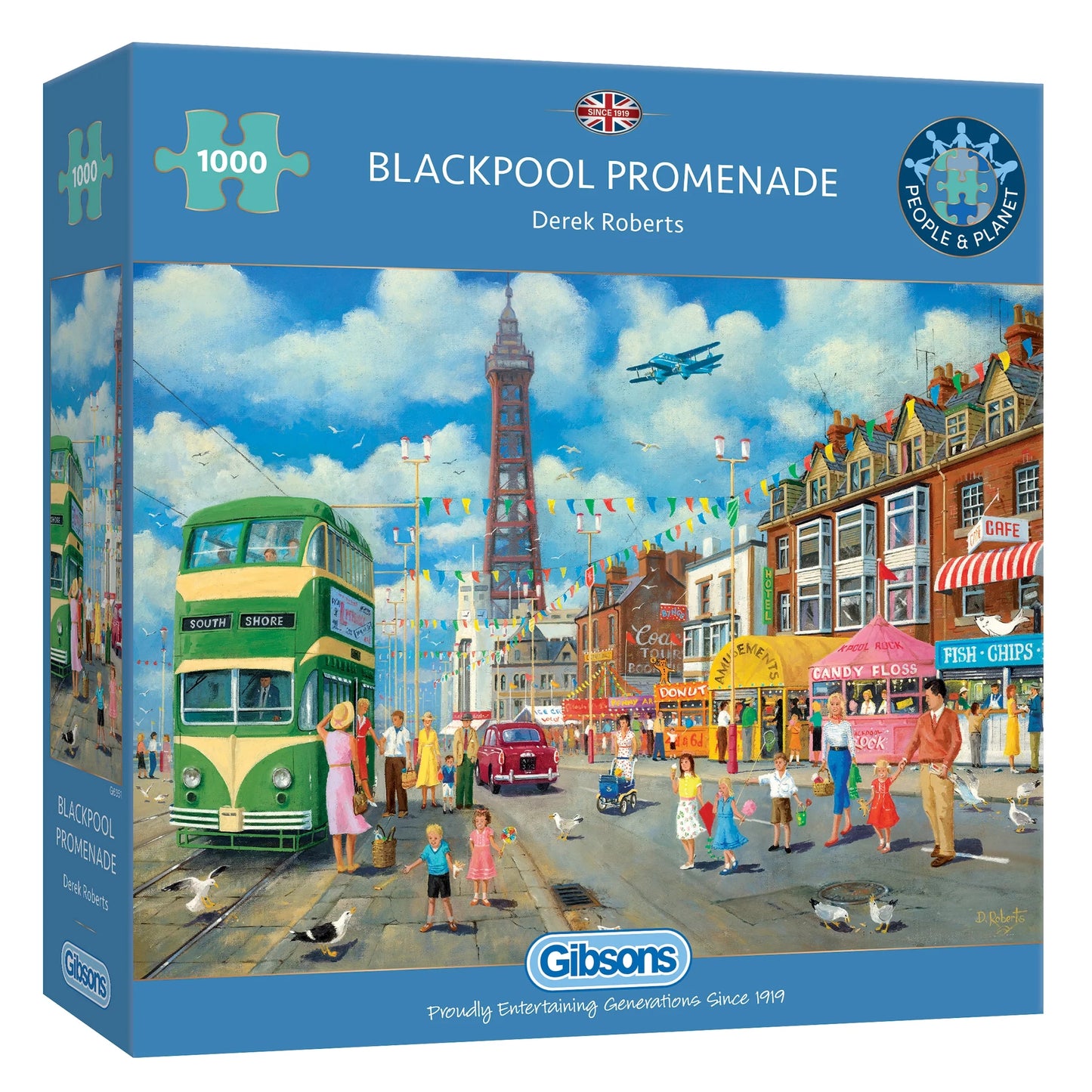 Gibsons Blackpool Promenade 1000 Piece Jigsaw Puzzle G6351