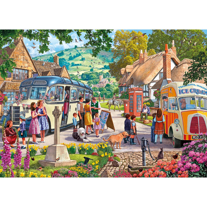 Gibsons Boarding The Bus 1000 Piece Jigsaw Puzzle G6353
