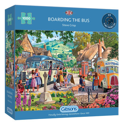 Gibsons Boarding The Bus 1000 Piece Jigsaw Puzzle G6353