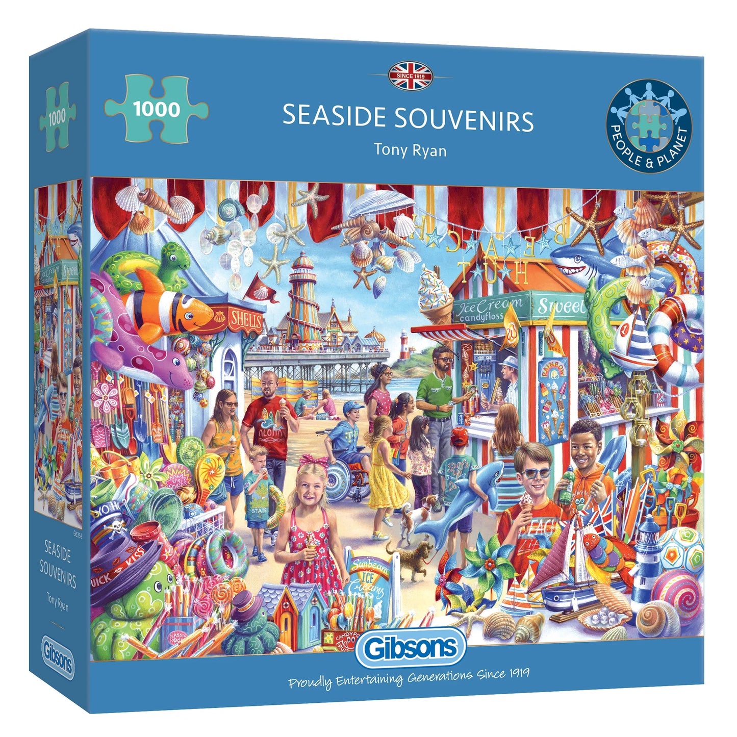 Gibsons Games Seaside Souvenirs 1000 Piece Jigsaw Puzzle Toys G6358