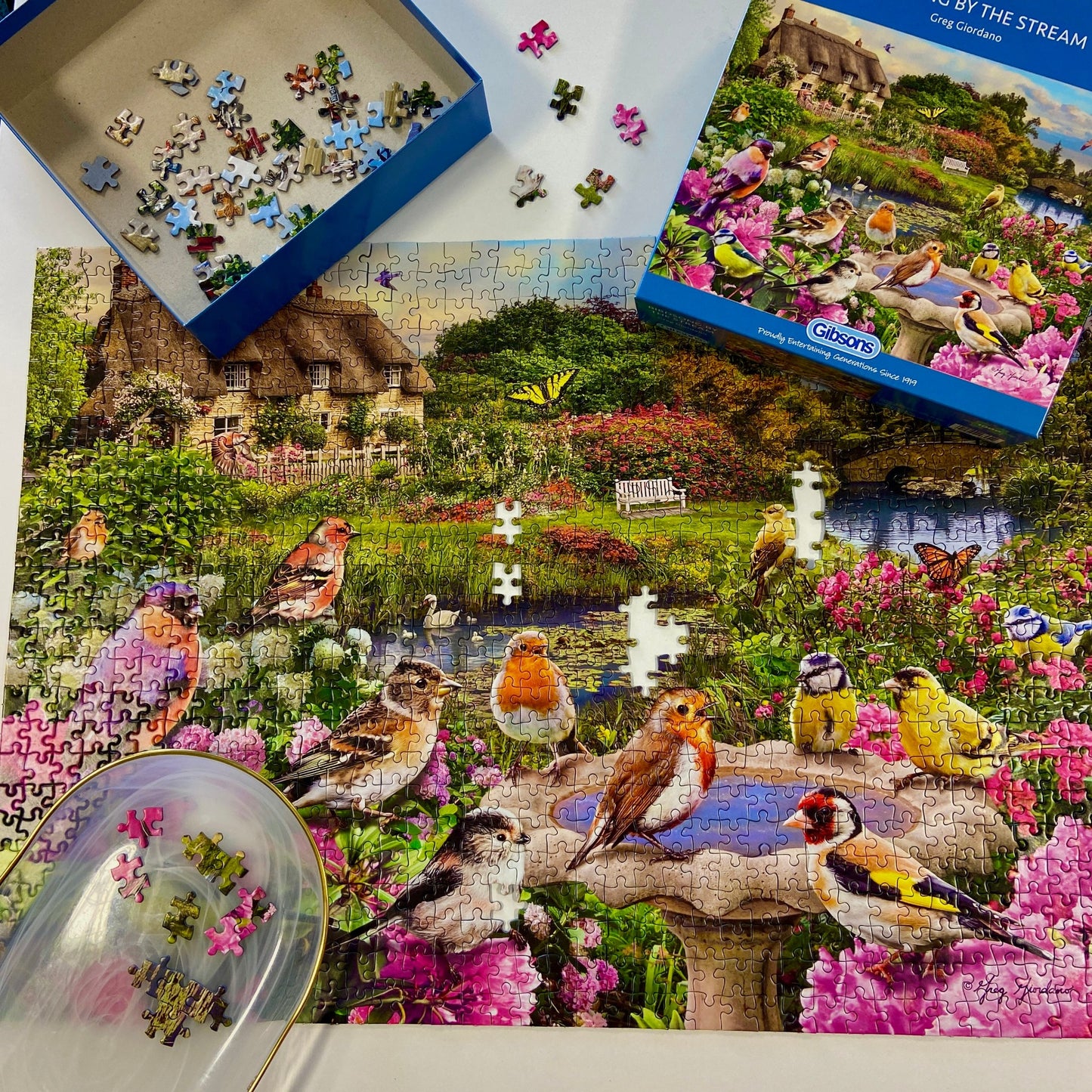 Gibsons Games Birdsong By The Stream 1000 Piece Jigsaw Puzzle Toys G6362