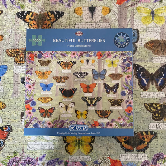 Gibsons Beautiful Butterflies 1000 Piece Jigsaw Puzzle G6366