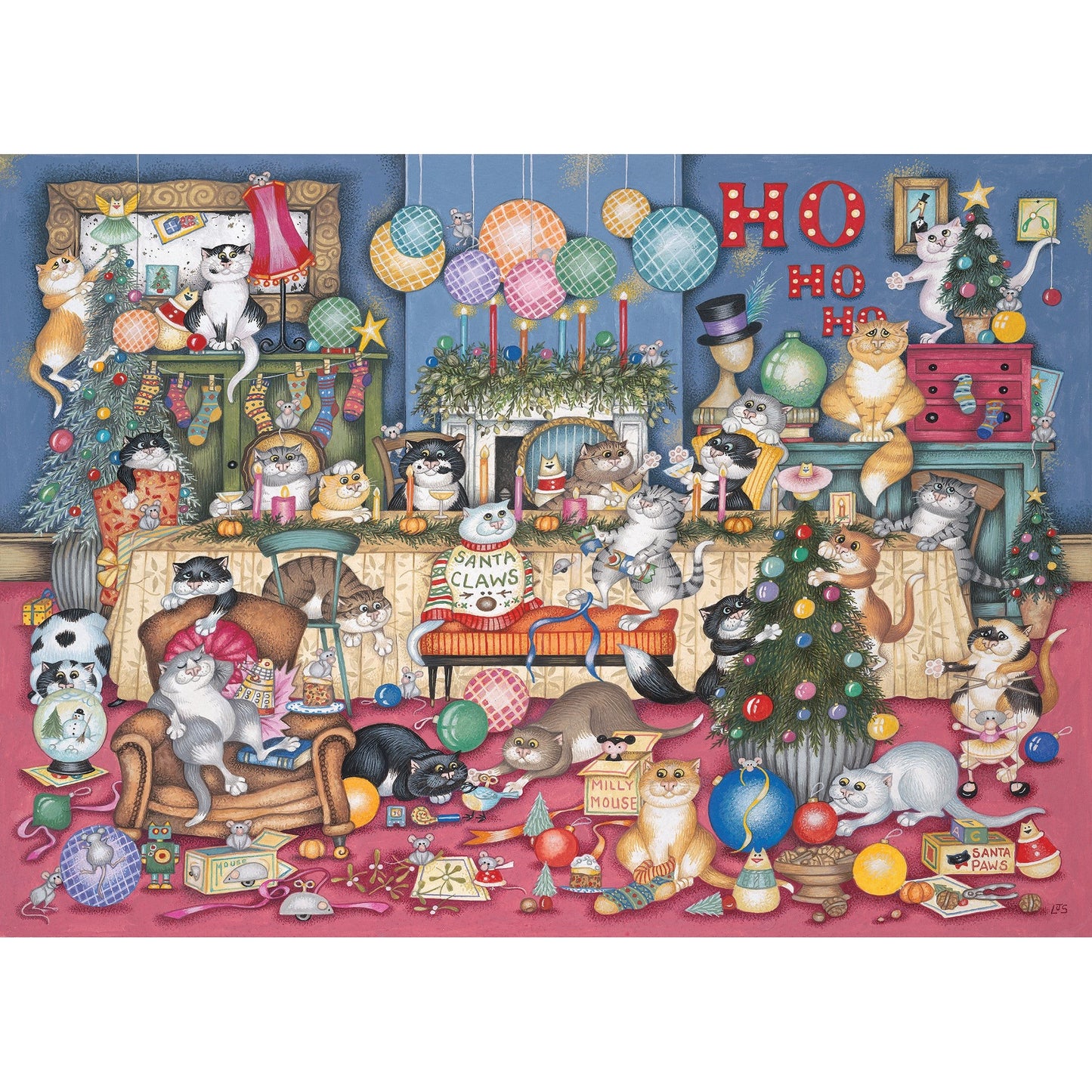 Gibsons Feline Festivities 1000 Piece Jigsaw Puzzle G6371