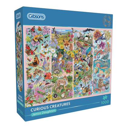Gibsons Games Curious Creatures 1000 Piece Jigsaw Puzzles Toys G6381