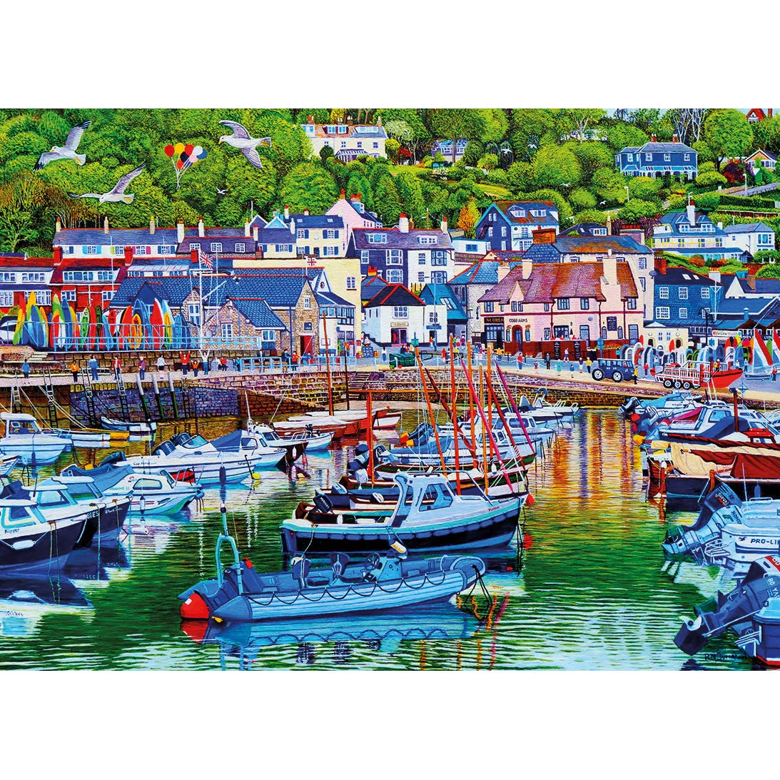 Gibsons Lyme Regis Harbour 1000 Piece Jigsaw Puzzle G6392