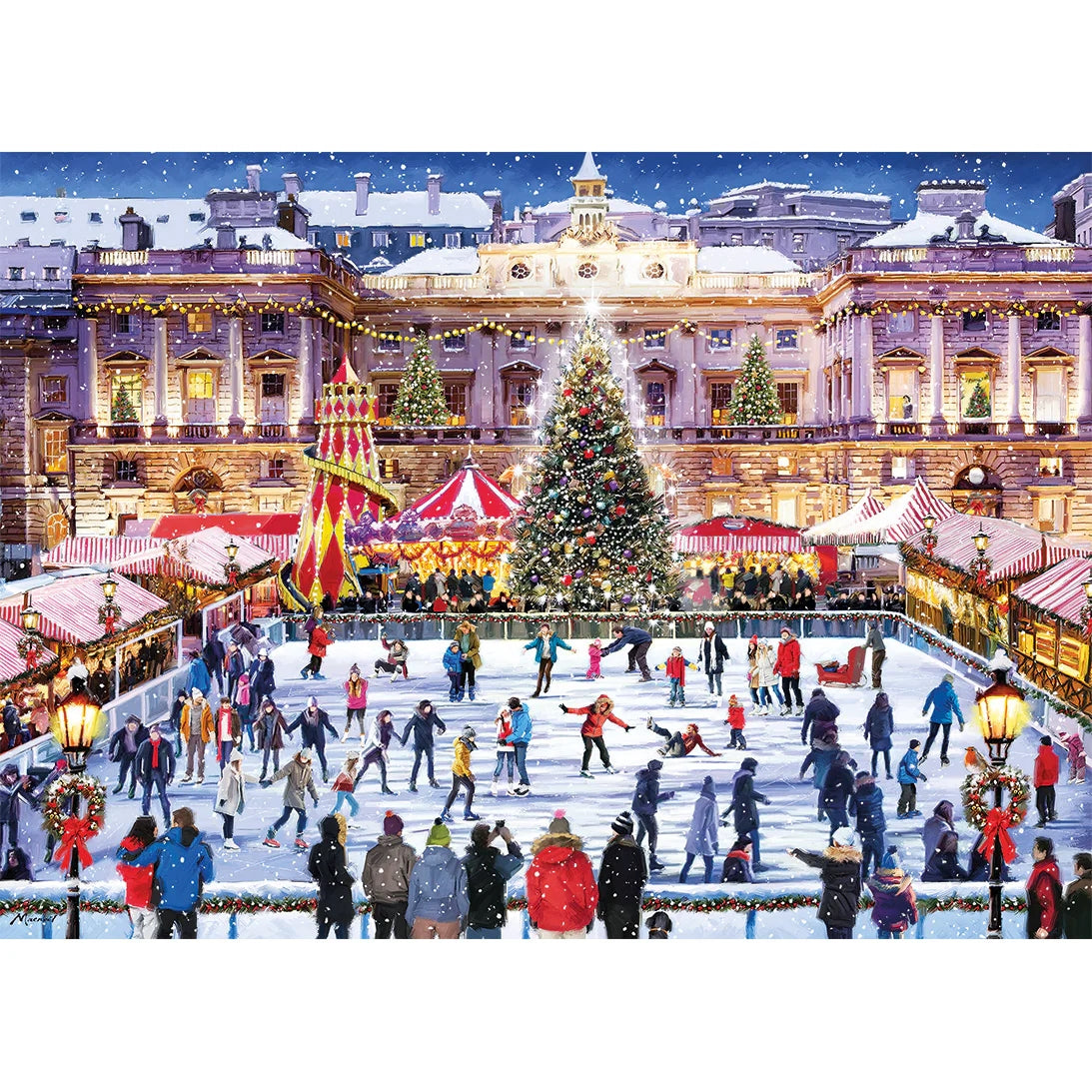 Gibsons Games Skating At Somerset House 1000 Piece Jigsaw Puzzle G6419