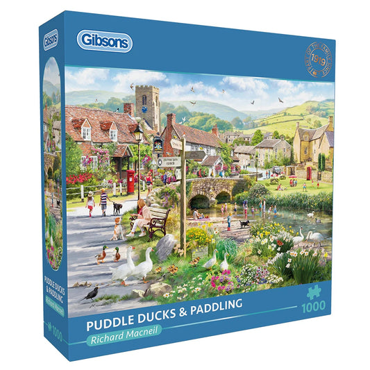 Gibsons Puddle Ducks & Paddling 1000 Piece Jigsaw Puzzle G6433