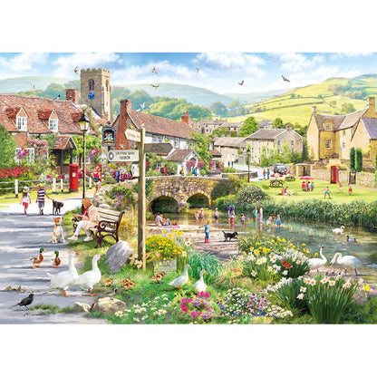 Gibsons Puddle Ducks & Paddling 1000 Piece Jigsaw Puzzle G6433
