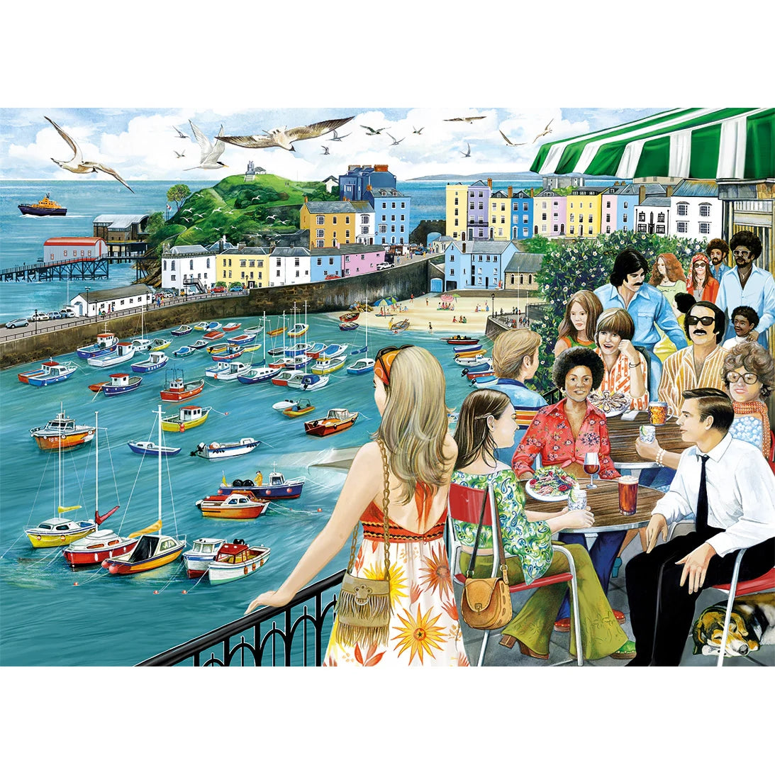Gibsons Dining At Tenby 1000 Piece Jigsaw Puzzle G6438