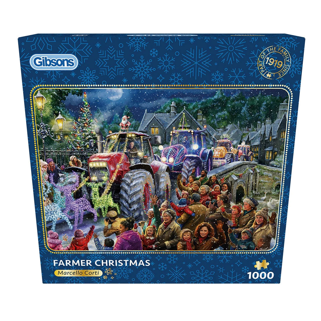 Gibsons Games Farmer Christmas 1000 Piece Jigsaw Toys G6439