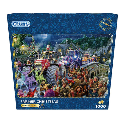 Gibsons Games Farmer Christmas 1000 Piece Jigsaw Toys G6439