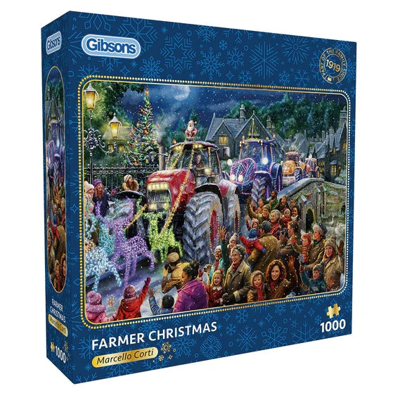 Gibsons Games Farmer Christmas 1000 Piece Jigsaw Toys G6439