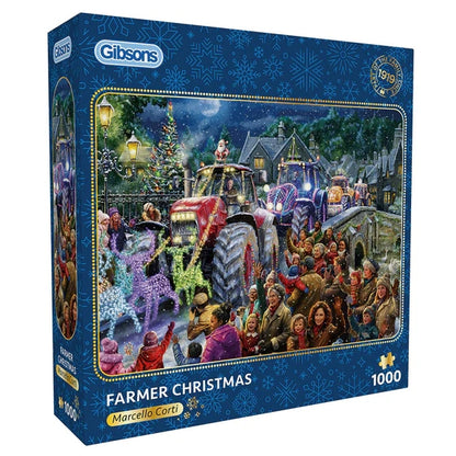 Gibsons Games Farmer Christmas 1000 Piece Jigsaw Toys G6439