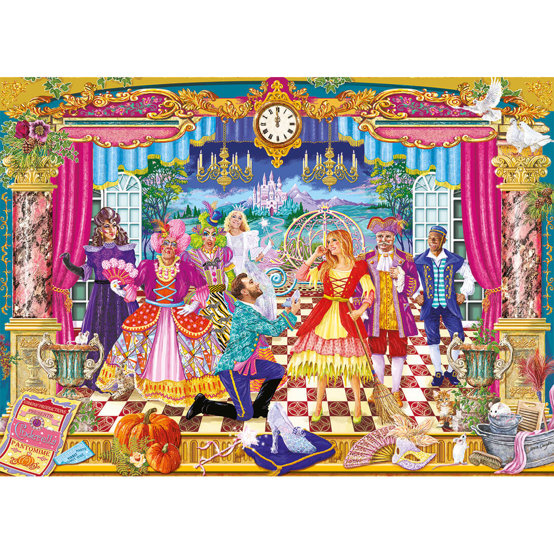 Gibsons Games The Glass Slipper 1000 Piece Jigsaw Toys G6445